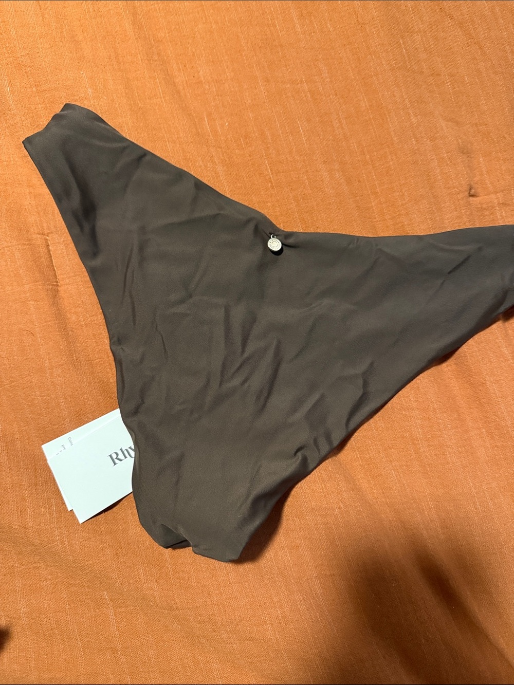 Rhythm. High Cut Bikini Bottom in Brown - Picture 4 of 4